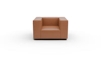 Brentwood 48" Leather Arm Chair - Tribeca Chestnut