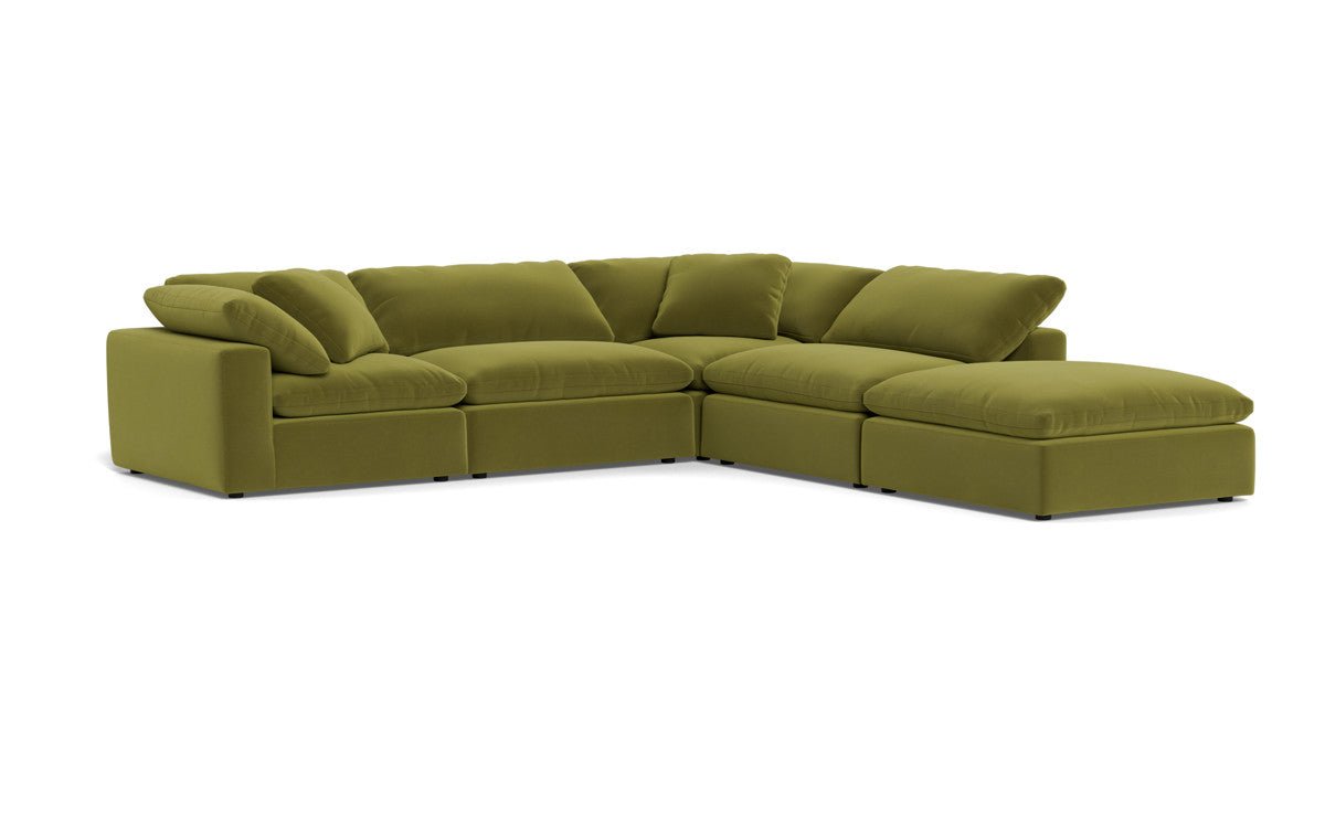 Fluffy 133.5" 4 Piece Sectional w/Otto - Dream Apple