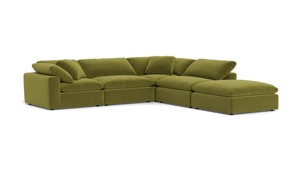 Fluffy 133.5" 4 Piece Sectional w/Otto - Dream Apple