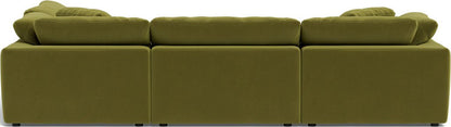 Fluffy 133.5" 4 Piece Sectional w/Otto - Dream Apple