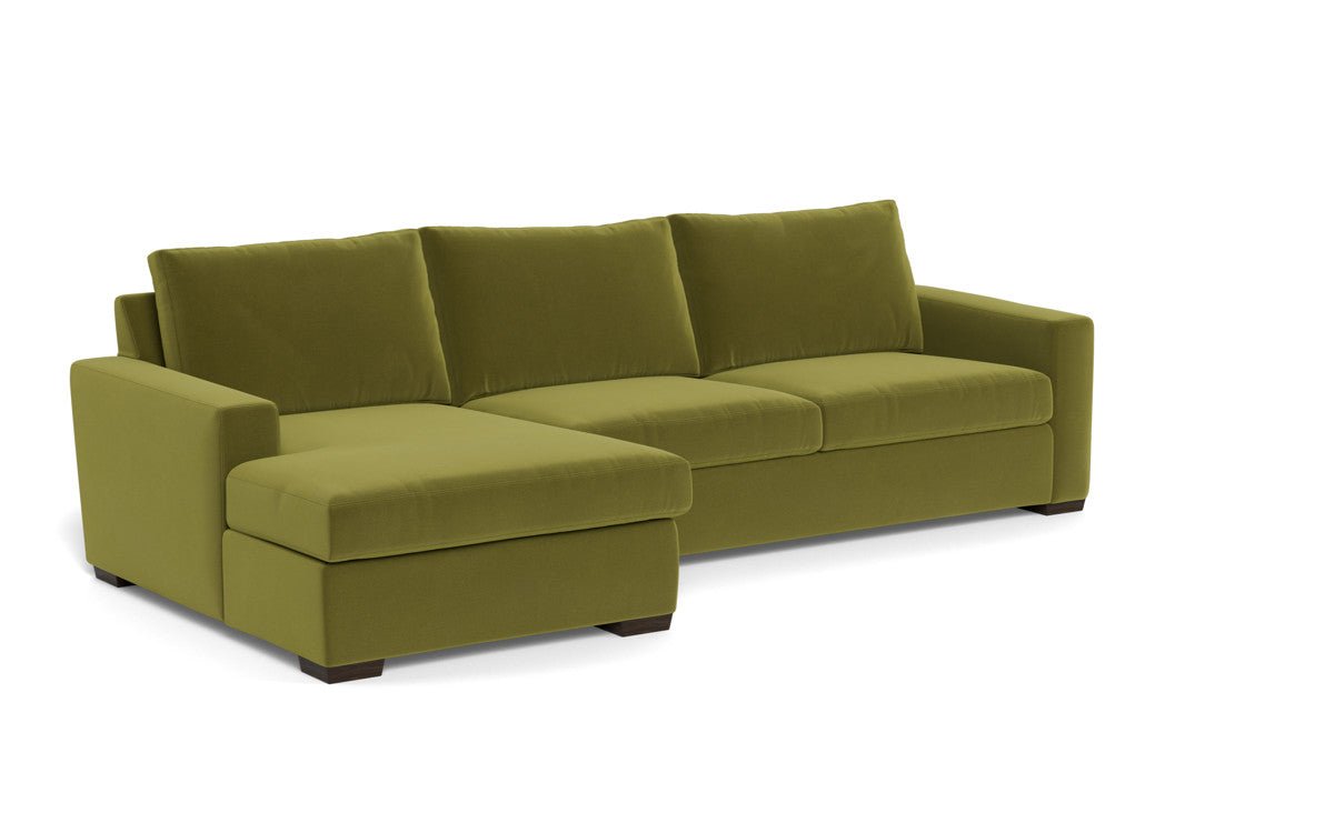 Mesa 123" Left Chaise Sectional - Dream Apple