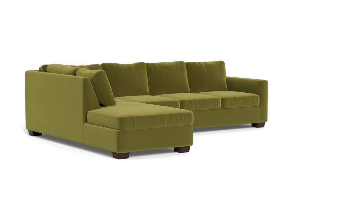 Track 121" Left Chaise Sleeper Sectional - Dream Apple