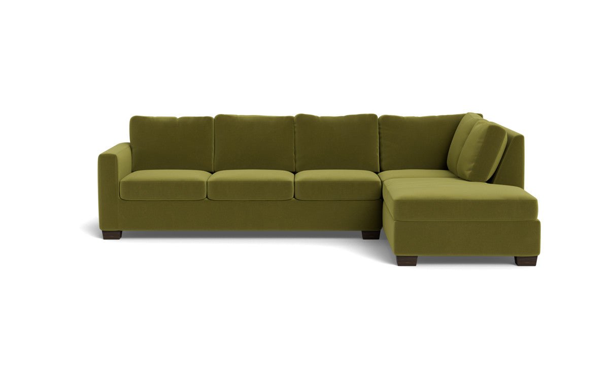Track 121" Right Chaise Sleeper Sectional - Dream Apple