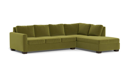 Track 121" Right Chaise Sleeper Sectional - Dream Apple