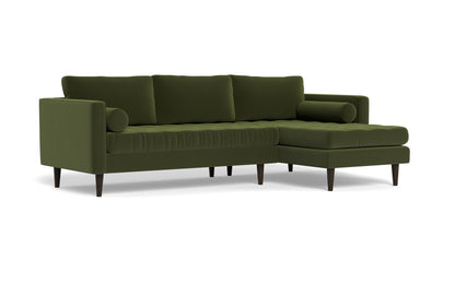Ladybird 102" Right Chaise Sectional - Dream Olive