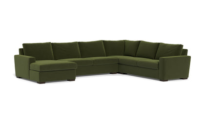 Mesa 156" Corner Sectionals w. Left Chaise - Dream Olive