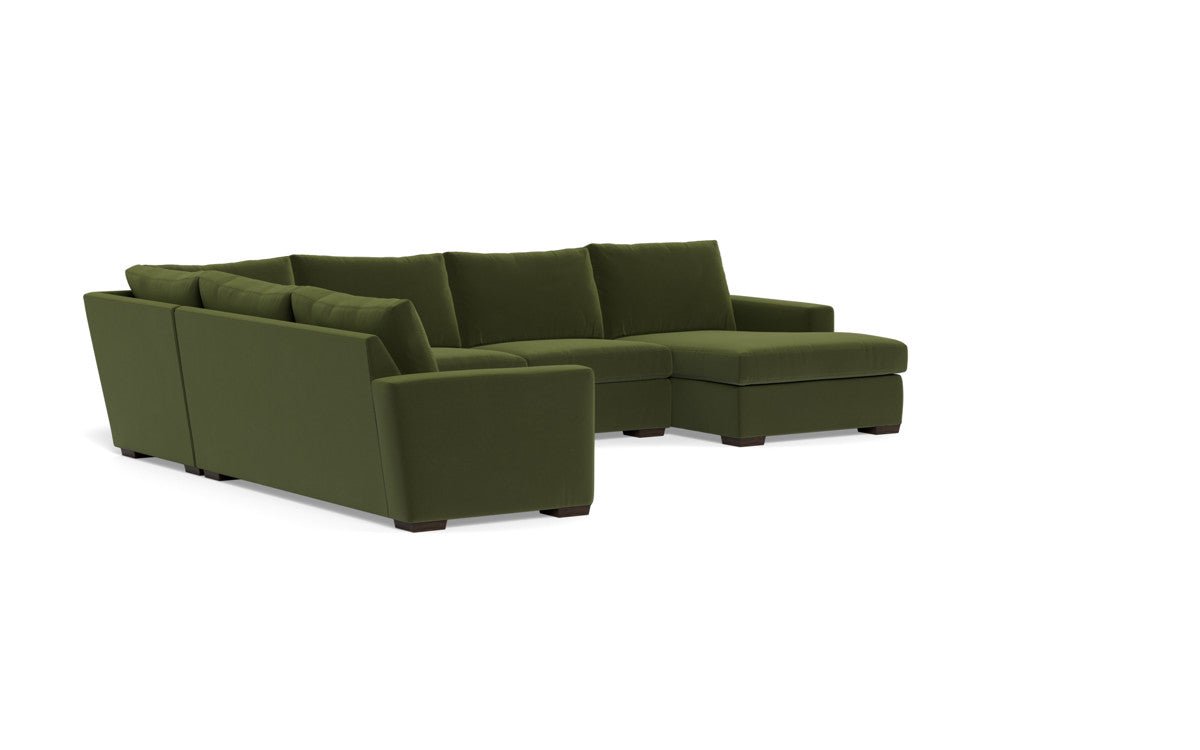 Mesa 156" Corner Sectionals w. Right Chaise - Dream Olive