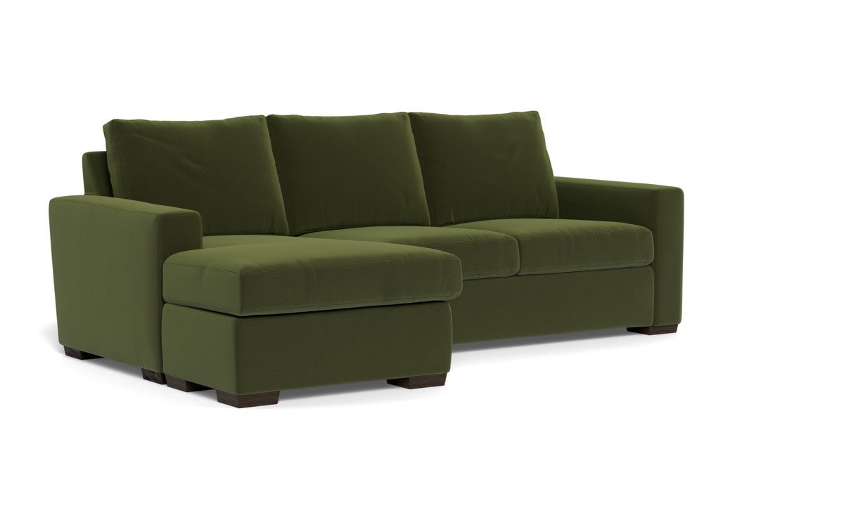 Mesa 101" Reversible Sofa Chaise - Dream Olive