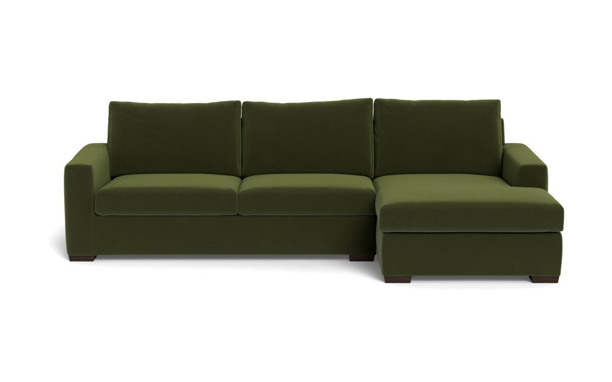 Mesa 123" Right Chaise Sectional - Dream Olive