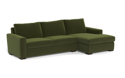 Mesa 123" Right Chaise Sectional - Dream Olive