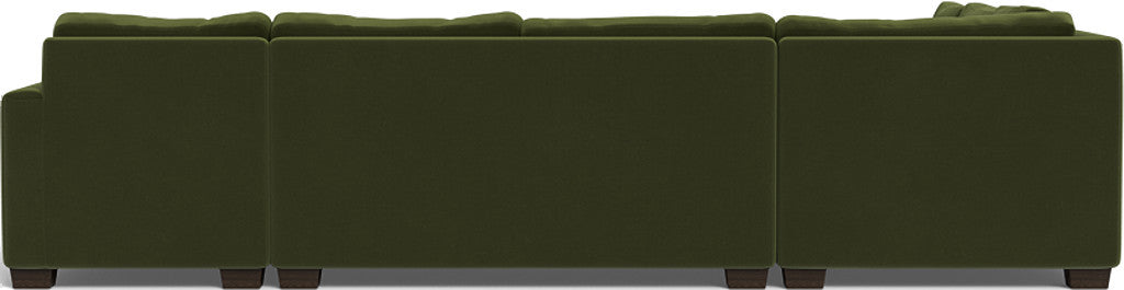 Track 141" Corner Sectionals w. Right Chaise - Dream Olive