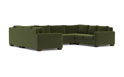 Track 141" Corner Sofa U Sectional - Dream Olive