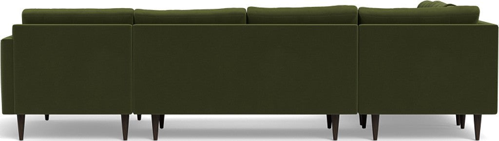 Wallace 130" Corner Sectionals w. Right Chaise - Dream Olive