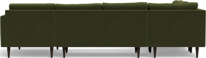 Wallace 130" Corner Sectionals w. Right Chaise - Dream Olive