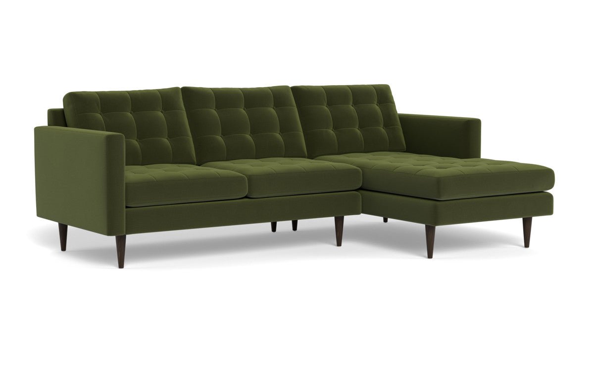 Wallace 98" Right Chaise Sectional - Dream Olive