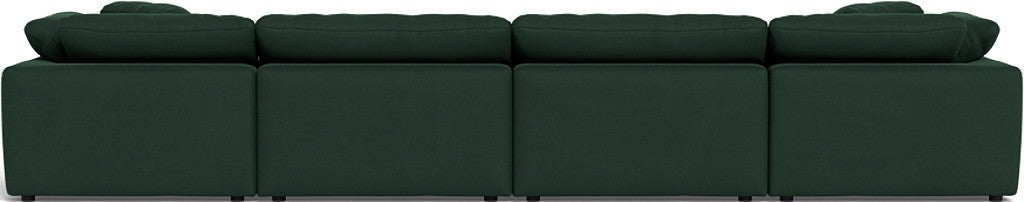 Fluffy 178" 4 Piece Sectional W/Double Otto - Dream Forest