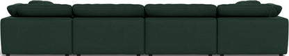 Fluffy 178" 4 Piece Sectional W/Double Otto - Dream Forest