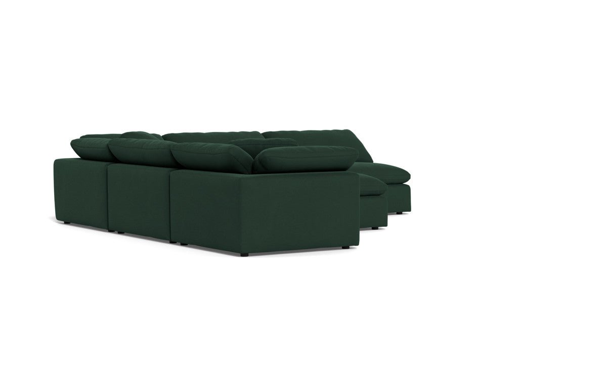 Fluffy 133.5" 5 Piece Sectional W/Ottoman - Dream Forest