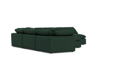 Fluffy 133.5" 5 Piece Sectional W/Ottoman - Dream Forest