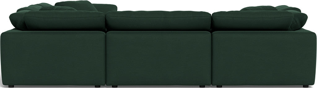 Fluffy 133.5" 6 Piece Sectional W/Ottoman - Dream Forest