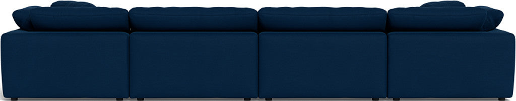 Fluffy 178" 4 Piece Sectional W/Double Otto - Dream Eclipse