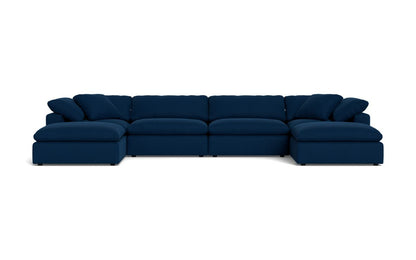 Fluffy 178" 4 Piece Sectional W/Double Otto - Dream Eclipse