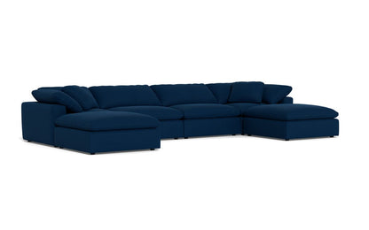 Fluffy 178" 4 Piece Sectional W/Double Otto - Dream Eclipse
