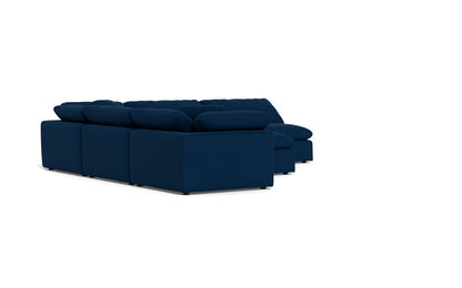 Fluffy 133.5" 5 Piece Sectional W/Ottoman - Dream Eclipse