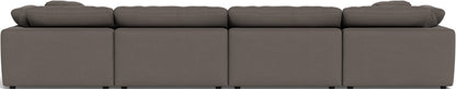 Fluffy 178" 4 Piece Sectional W/Double Otto - Toscana Otter