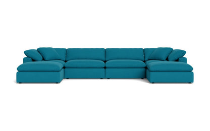 Fluffy 178" 4 Piece Sectional W/Double Otto - Dream Pool
