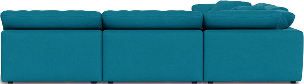 Fluffy 133.5" 5 Piece Sectional W/Ottoman - Dream Pool