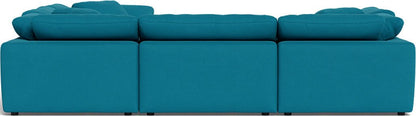 Fluffy 133.5" 6 Piece Sectional W/Ottoman - Dream Pool