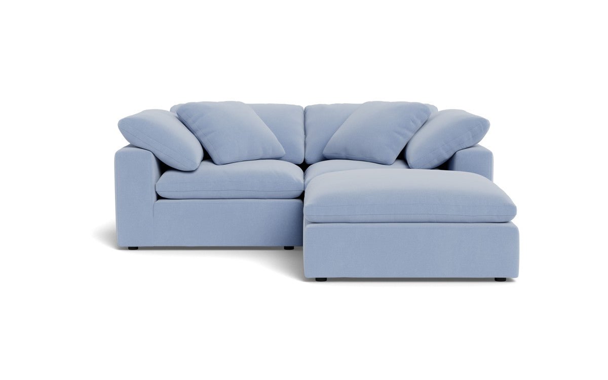 Fluffy 89" 2 Piece Sofa w/Otto - Dream French Blue