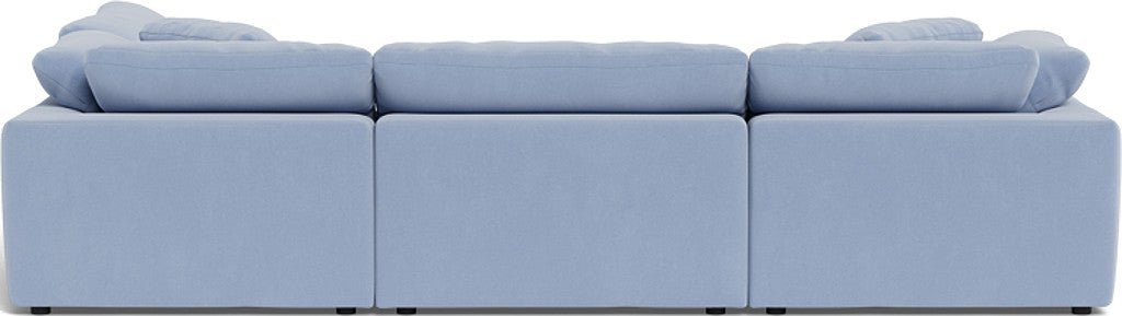 Fluffy 133.5" 4 Piece Sectional w/Otto - Dream French Blue