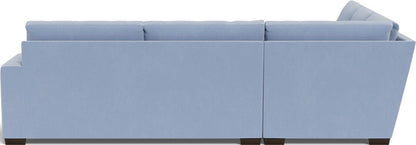 Mas Mesa 127" Deep Corner Sectional - Dream French Blue