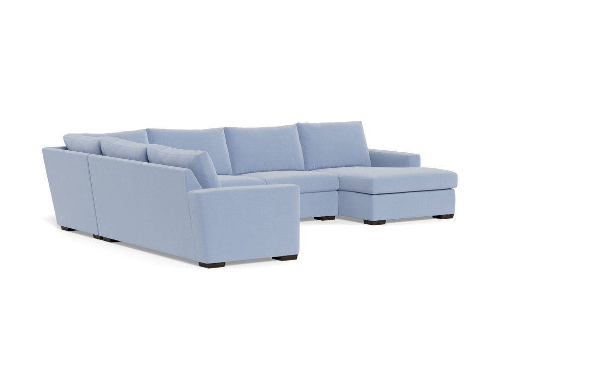 Mesa 156" Corner Sectionals w. Right Chaise - Dream French Blue