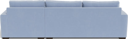 Mesa 123" Right Chaise Sectional - Dream French Blue