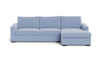 Mesa 123" Right Chaise Sectional - Dream French Blue