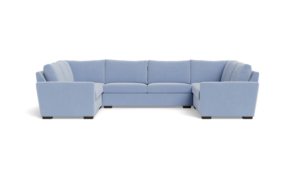 Mesa 154" Condo U Sectional - Dream French Blue