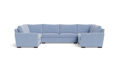 Mesa 154" Condo U Sectional - Dream French Blue