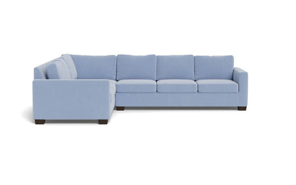 Track 121" Left Corner Sectional - Dream French Blue