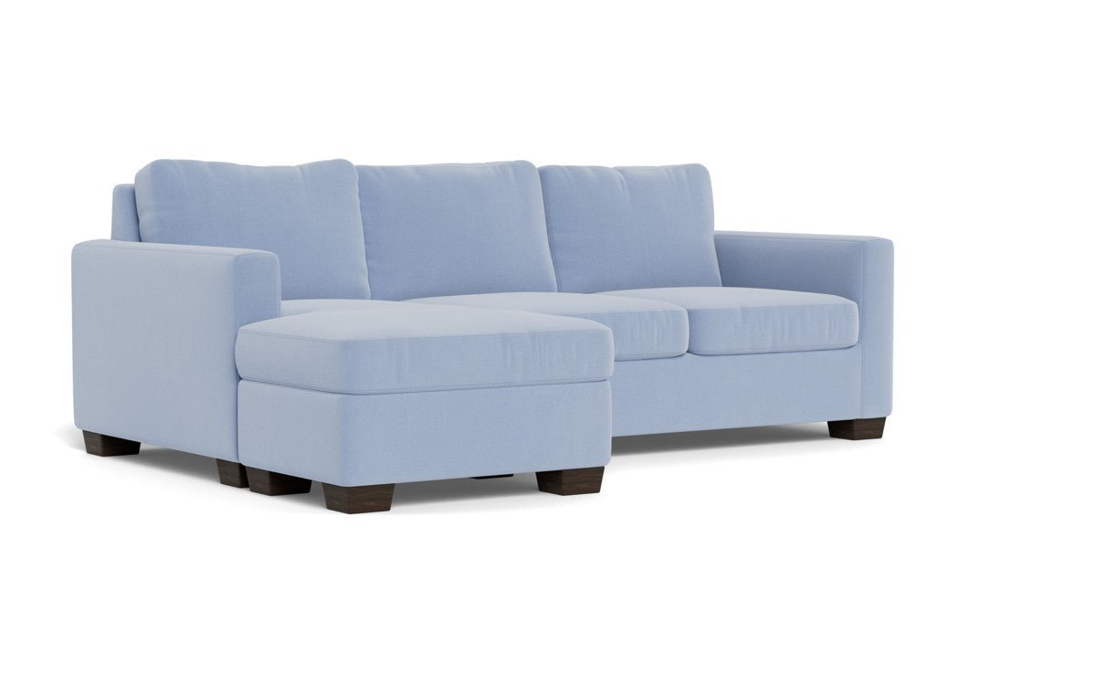 Track 87" Reversible Sofa Chaise - Dream French Blue