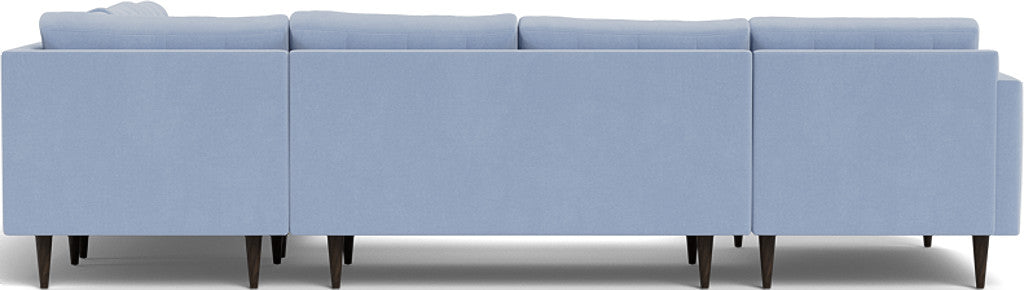 Wallace 130" Corner Sectionals w. Left Chaise - Dream French Blue