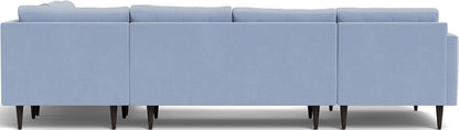 Wallace 130" Corner Sectionals w. Left Chaise - Dream French Blue