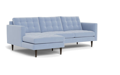 Wallace 98" Left Chaise Sectional - Dream French Blue