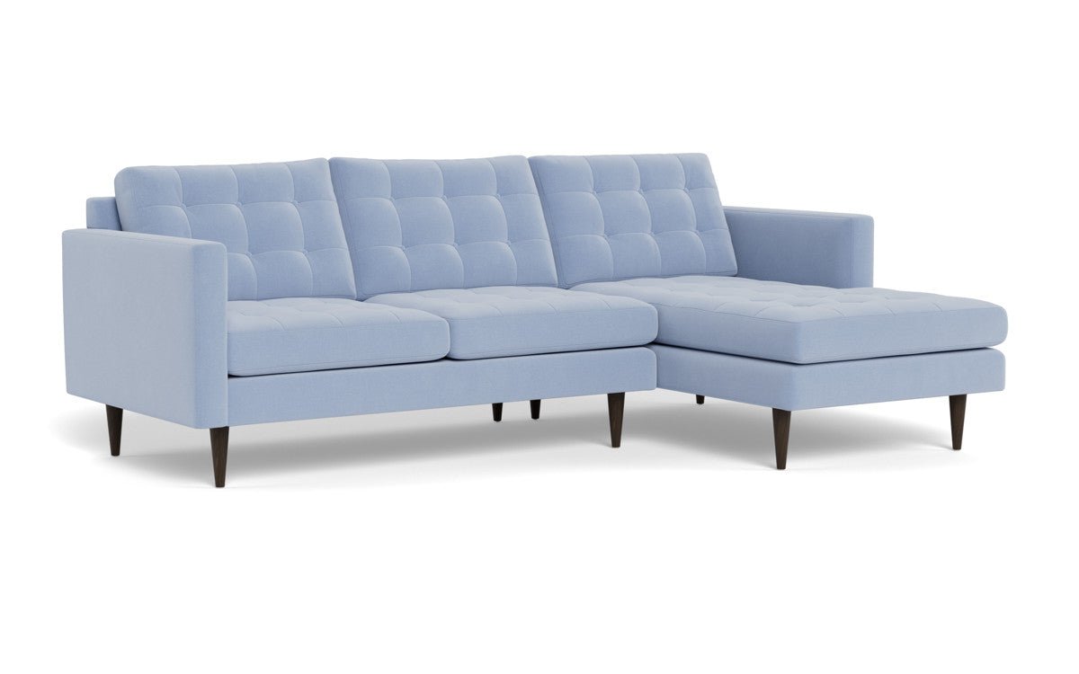 Wallace 98" Right Chaise Sectional - Dream French Blue