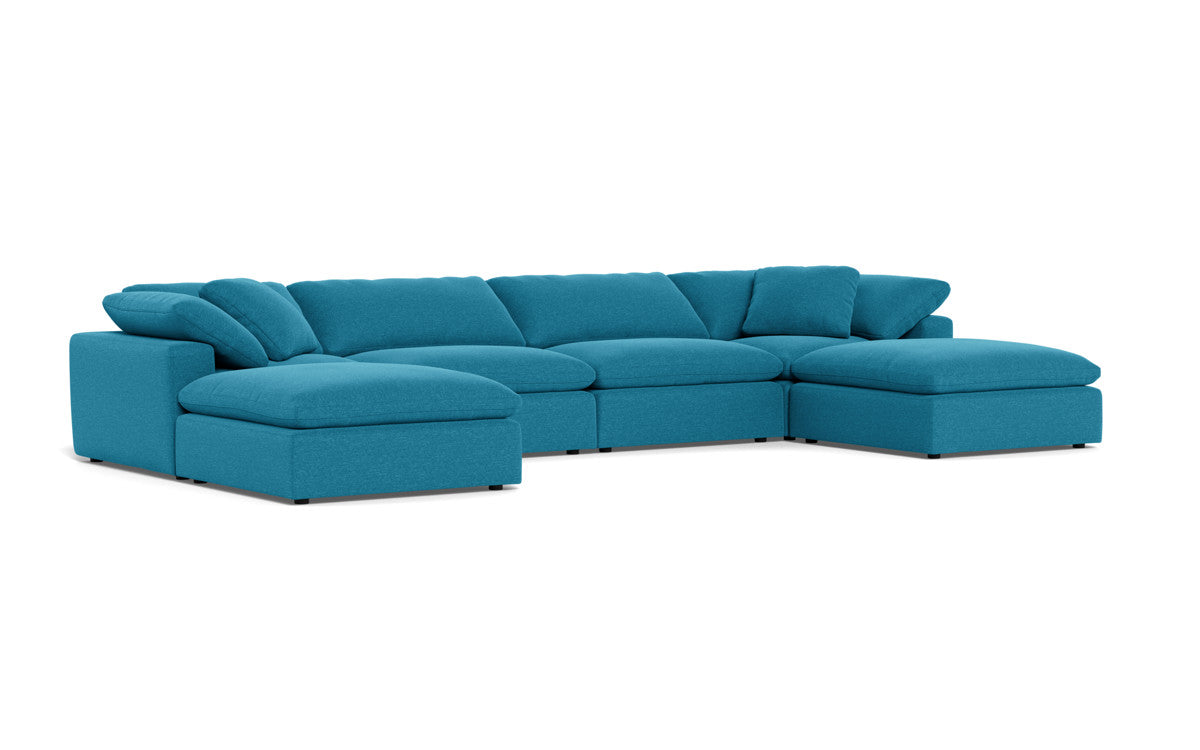 Fluffy 178" 4 Piece Sectional W/Double Otto - Bennett Peacock