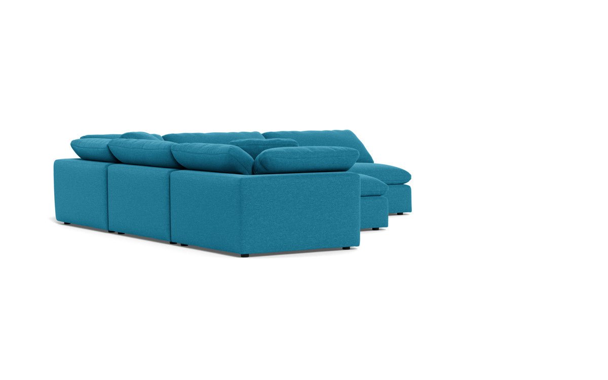 Fluffy 133.5" 5 Piece Sectional W/Ottoman - Bennett Peacock