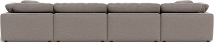 Fluffy 178" 4 Piece Sectional W/Double Otto - Bennett Praline
