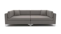 Bonnell 112" Double Cuddler Sofa - Peyton Slate